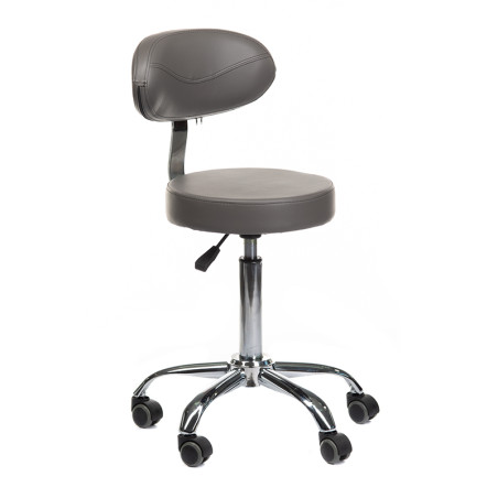 Profesionali meistro kėdė su atlošu BD-9934 (pilka) – elegantiškas dizainas ir ergonomiškas komfortas jūsų kabinetui