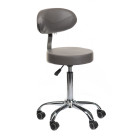 Profesionali meistro kėdė su atlošu BD-9934 (pilka) – elegantiškas dizainas ir ergonomiškas komfortas jūsų kabinetui