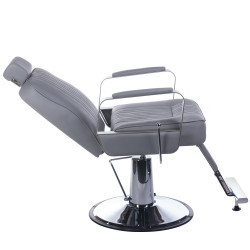 Barber krėslas HOMER BH-31237, pilkas