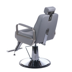 Barber krėslas HOMER BH-31237, pilkas