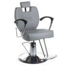 Barber krėslas Hektor BH-3208 pilkas, profesionalus