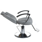Barber krėslas Hektor BH-3208 pilkas, profesionalus