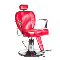 Barber kėdė Olaf BH-3273 (raudona) – modernus dizainas, maksimalus stabilumas ir Premium komfortas jūsų salonui