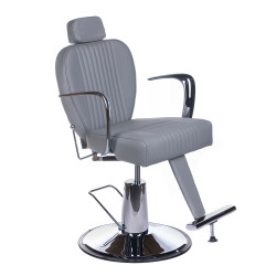 Barber kėdė Olaf BH-3273 (pilka) – modernus dizainas, maksimalus stabilumas ir Premium komfortas jūsų salonui