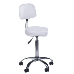 Profesionali meistro kėdė BH-7268 (balta) – ergonomiškas dizainas, mobilumas ir maksimalus patogumas kasdieniam darbui
