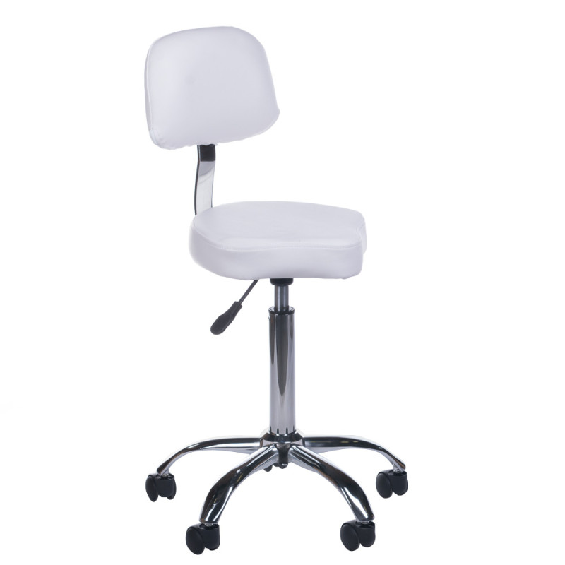 Profesionali meistro kėdė BH-7268 (balta) – ergonomiškas dizainas, mobilumas ir maksimalus patogumas kasdieniam darbui