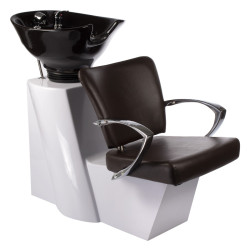 Kirpyklinė plautuvė Livio BH-8012 (ruda) – moderni elegancija, maksimalus stabilumas ir Premium komfortas jūsų salonui