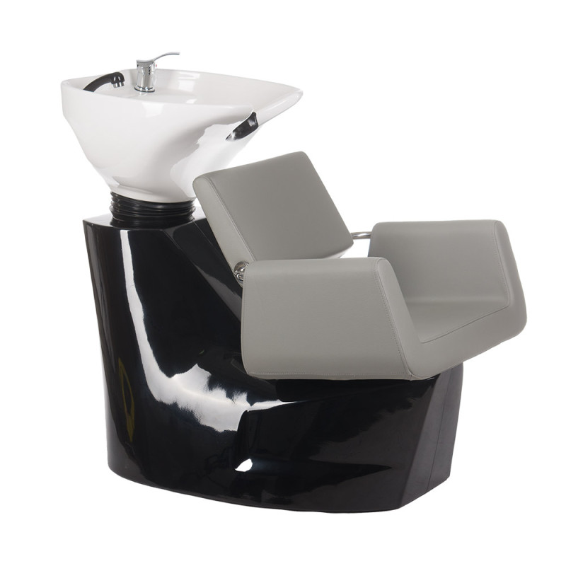 Kirpyklinė plautuvė Vito BH-8022 (pilka) – solidi elegancija, maksimalus stabilumas ir Premium komfortas jūsų salonui