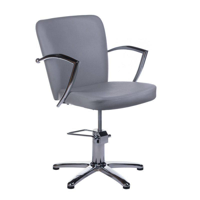 Profesionali kirpimo kėdė Livio BH-8173 (pilka) – solidi elegancija, maksimalus stabilumas ir Premium komfortas jūsų salonui