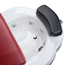 SPA pedikiūro krėslas BR-3820D, raudonas | GrožioSalonams.lt