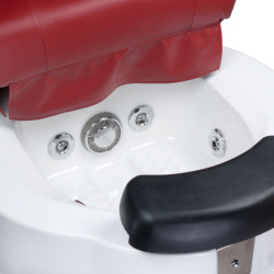 SPA pedikiūro krėslas BR-3820D, raudonas | GrožioSalonams.lt