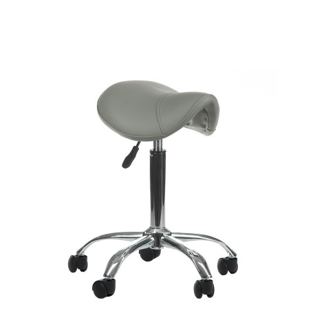 Meistro kėdė balno tipo BD-9909, pilka | Ergonomiška kosmetologo kėdė