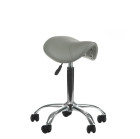 Meistro kėdė balno tipo BD-9909, pilka | Ergonomiška kosmetologo kėdė