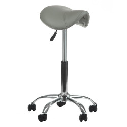 Meistro kėdė balno tipo BD-9909, pilka | Ergonomiška kosmetologo kėdė