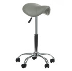 Meistro kėdė balno tipo BD-9909, pilka | Ergonomiška kosmetologo kėdė
