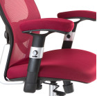Biuro kėdė BX-4144 – raudona, grožio salonams
