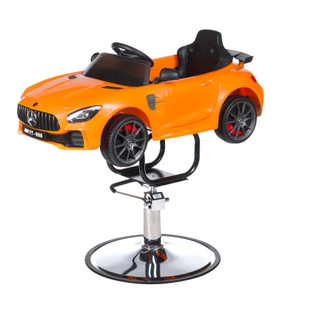 Vaikiška kirpimo kėdė-automobilis Mercedes BCH-620 (Oranžinė)
