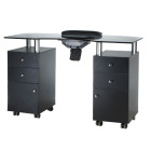 Profesionalus manikiūro stalas BD-3453+P (juodas) – moderni elegancija ir integruotas funkcionalumas jūsų salonui