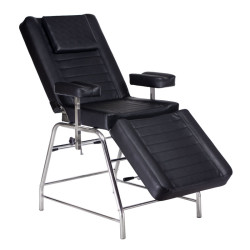 Mechaninis kosmetologinis krėslas BD-3602 (juodas) – solidus dizainas ir patikimas stabilumas jūsų salonui