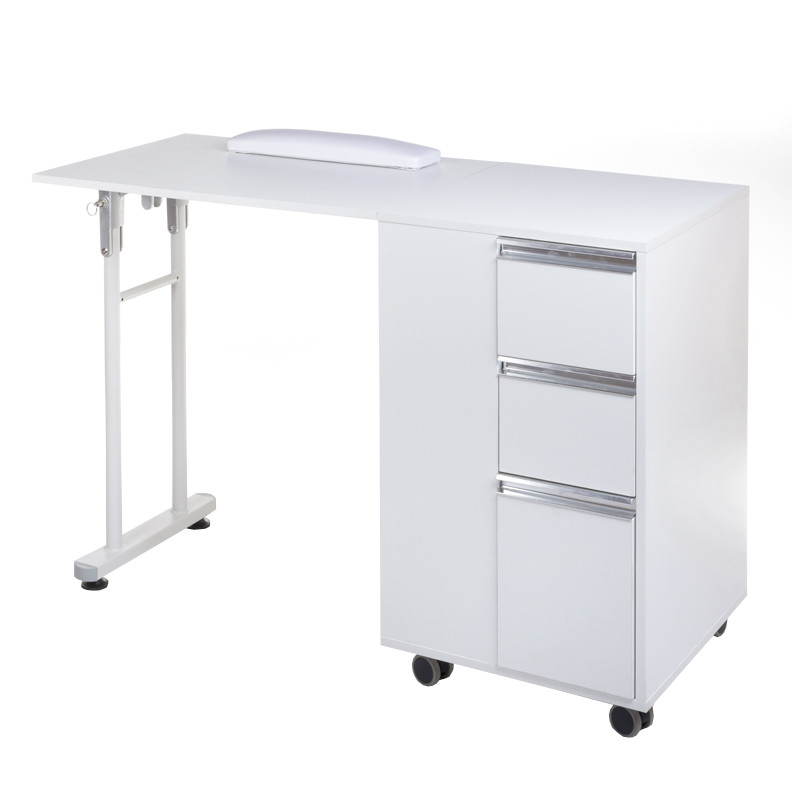 Manikiūro stalas BD-3802, baltas | 2 viename