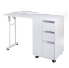 Manikiūro stalas BD-3802, baltas | 2 viename