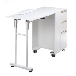 Manikiūro stalas BD-3802, baltas | 2 viename