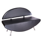 Laukiamojo sofa Carini BD-6710 (juoda) – moderni elegancija ir solidus pirmasis įspūdis jūsų salono svečiams