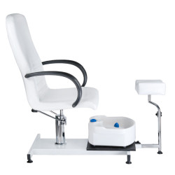 Pedikiūro hidraulinis krėslas BW-100, baltas