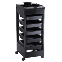 Kirpyklinis vežimėlis NG-ST008 – juodas, salonams