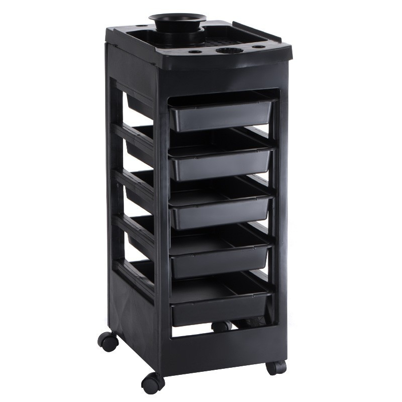 Kirpyklinis vežimėlis NG-ST008 – juodas, salonams