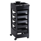 Kirpyklinis vežimėlis NG-ST008 – juodas, salonams