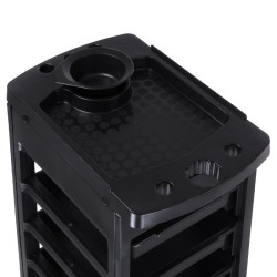 Kirpyklinis vežimėlis NG-ST008 – juodas, salonams