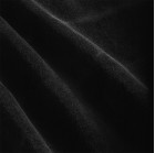 Veliūrinė paklodė su guma juoda 70x190 cm