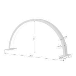 Stalinė lempa Glow Arche II, pilka