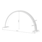 Stalinė lempa Glow Arche II, pilka