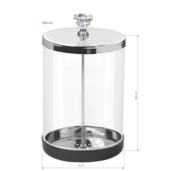 Stiklinis indas dezinfekcijai 750 ml – salonų įrankiams