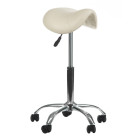 Meistro kėdė balno tipo BD-9909, kreminė | Ergonomiška kosmetologo kėdė
