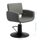 Kirpyklinė kėdė Gabbiano Mataro pilka