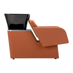 Kirpyklinė plautuvė Gabbiano Elda ruda salonams