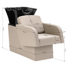 Kirpyklinė plautuvė Gabbiano Elda, pilkai smėlynė