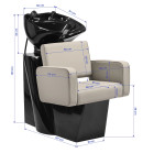 Kirpyklinė plautuvė Gabbiano Bilbao pilkai smėlinė