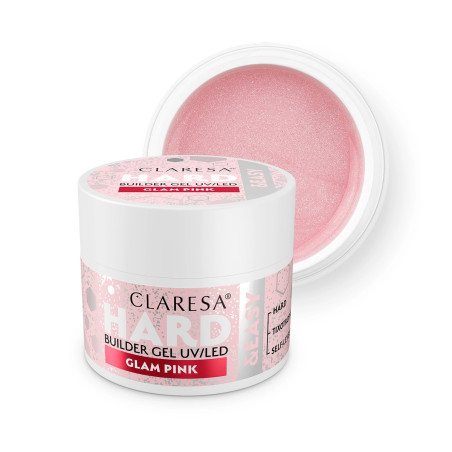 Formuojamasis gelis Claresa Hard&Easy, Glam Pink, 12g
