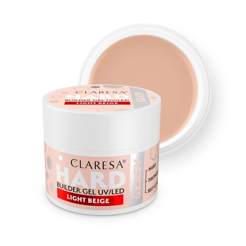Formuojamasis gelis Claresa Hard&Easy, Light beige, 12g