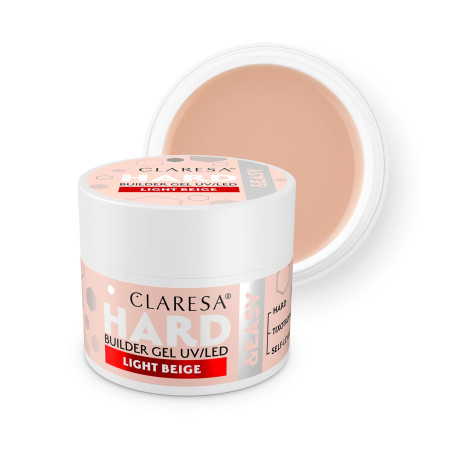 Formuojamasis gelis Claresa Hard&Easy, Light beige, 12g