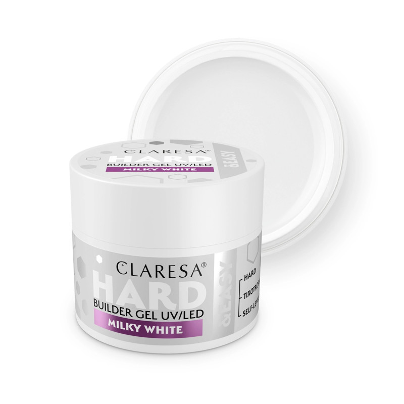 Formuojamasis gelis Claresa Hard&Easy Milky white, 12g