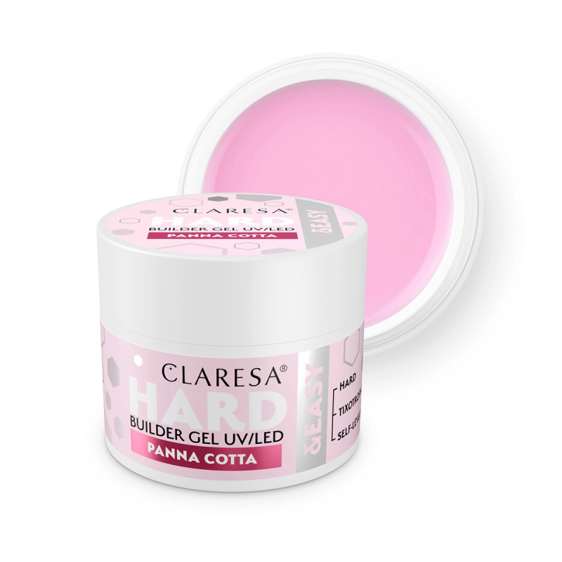 Claresa Hard&Easy formuojamasis gelis Panna Cotta 12g