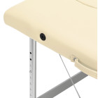 Sulankstomas masažo stalas BALANCE 2 segmentų kreminis