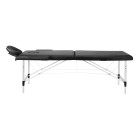 Sulankstomas masažo stalas BALANCE 2 segmentų juodas