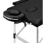 Sulankstomas masažo stalas BALANCE 2 segmentų juodas