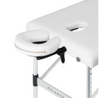 Sulankstomas masažo stalas BALANCE 3 segmentų baltas